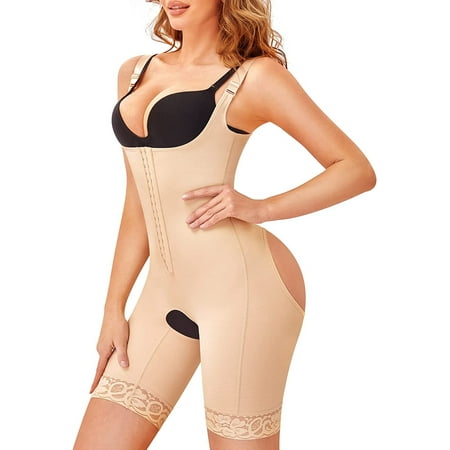 CtriLady Shapewear Bodysuit for Women Tummy Control High Waist Trainer Body Shaper Fajas Butt Lifter Shapewear Slimming Jumpsuits(Beige Large)
CtriLady Shapewear Bodysuit for Women Tummy Control High Waist Trainer Body Shaper Fajas Butt Lifter Shapewear Slimming Jumpsuits(Beige Large)