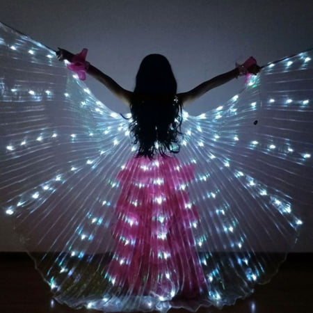 SYNPOS LED Lights Belly Dance Isis Wings Belly dance Glow Angel dance Wings with Telescopic Sticks Flexible Rods for Adults and Child
SYNPOS LED Lights Belly Dance Isis Wings Belly dance Glow Angel dance Wings with Telescopic Sticks Flexible Rods for Adults and Child