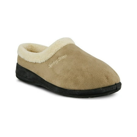Women s Ivana Clog-Style Suede Slippers - Beige - Size 39