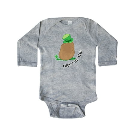 Inktastic St. patrick s Day Lucky Little Spud with Four Leaf Clover and Hat and Text Gift Baby Boy or Baby Girl Long Sleeve Bodysuit
Inktastic St. patrick s Day Lucky Little Spud with Four Leaf Clover and Hat and Text Gift Baby Boy or Baby Girl Long Sleeve Bodysuit