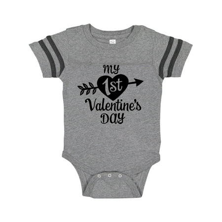 Inktastic My First Valentine s Day with Black Heart and Arrow Gift Baby Boy or Baby Girl Bodysuit
Inktastic My First Valentine s Day with Black Heart and Arrow Gift Baby Boy or Baby Girl Bodysuit
