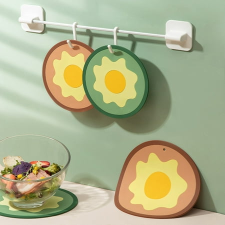 Hadanceo Table Mat Heat Insulation Poached Egg Pattern Long Lasting Silicone Print Placemat for Home
Hadanceo Table Mat Heat Insulation Poached Egg Pattern Long Lasting Silicone Print Placemat for Home