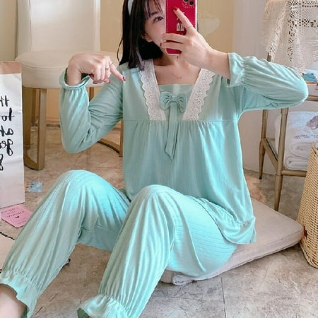 DanceeMangoo WAVMIT New Women Pyjamas Student Cute Long Tops Set Lace Young Girl Pajamas Sets NightSuit Girl Sleepwear Sets Women Home Wear
DanceeMangoo WAVMIT New Women Pyjamas Student Cute Long Tops Set Lace Young Girl Pajamas Sets NightSuit Girl Sleepwear Sets Women Home Wear