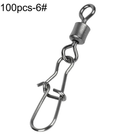 CXDa 50/100Pcs Swivel Fishing Connector Stainless Steel Hook Fast Rolling Clip Snaps
CXDa 50/100Pcs Swivel Fishing Connector Stainless Steel Hook Fast Rolling Clip Snaps