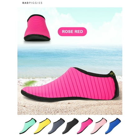 BadPiggies Water Skin Shoes Barefoot Quick-Dry Aqua Beach Yoga Stripe Socks for Men Women Kids (Roese Red S)
BadPiggies Water Skin Shoes Barefoot Quick-Dry Aqua Beach Yoga Stripe Socks for Men Women Kids (Roese Red S)