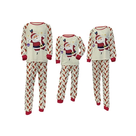 Wytyjxccyy Christmas Family Matching Pajamas Outfits Adult Kids Cartoon Santa Claus Pattern Tops with Pants Xmas Sleepwear Nightwear Set
Wytyjxccyy Christmas Family Matching Pajamas Outfits Adult Kids Cartoon Santa Claus Pattern Tops with Pants Xmas Sleepwear Nightwear Set