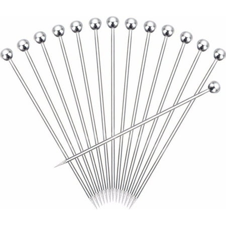 15 Pieces Stainless Steel Cocktail Picks Metal Martini Picks 4.3 inch