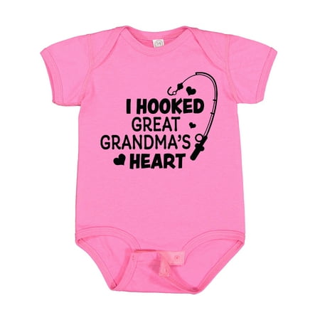 Inktastic I Hooked Great Grandma s Heart with Fishing Rod Gift Baby Boy or Baby Girl Bodysuit
Inktastic I Hooked Great Grandma s Heart with Fishing Rod Gift Baby Boy or Baby Girl Bodysuit
