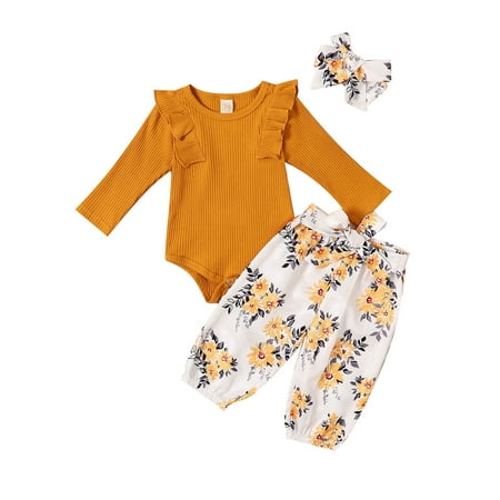 Musuos Baby Girls Long Sleeve Romper T-Shirt Tops Floral Legging Pants Headband Outfit
Musuos Baby Girls Long Sleeve Romper T-Shirt Tops Floral Legging Pants Headband Outfit