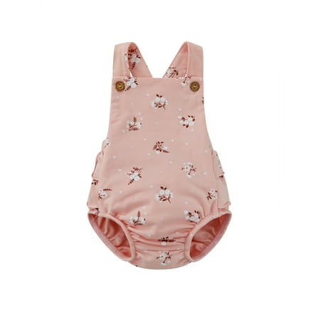 Sunisery Infant Baby Girls Summer Jumpsuit Flower Print Sleeveless Square Neck Elastic Cuff One-Piece Bodysuit Pink 6-12 Months
Sunisery Infant Baby Girls Summer Jumpsuit Flower Print Sleeveless Square Neck Elastic Cuff One-Piece Bodysuit Pink 6-12 Months