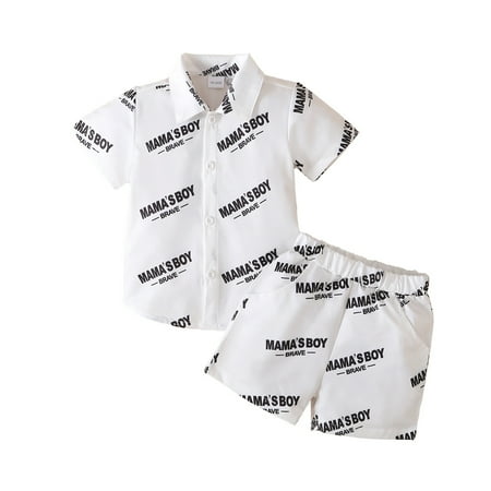 2T Baby Boys Clothes 3T Boys 2PCS Summer Outfits Set Letter Print Toddler Boy Short Sleeve Top Shorts Set White
2T Baby Boys Clothes 3T Boys 2PCS Summer Outfits Set Letter Print Toddler Boy Short Sleeve Top Shorts Set White
