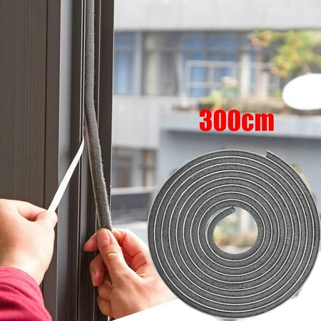 BSTHOE Draught Excluder Brush Pile Seal Film Door Sash Self Adhesive Sealing Strip