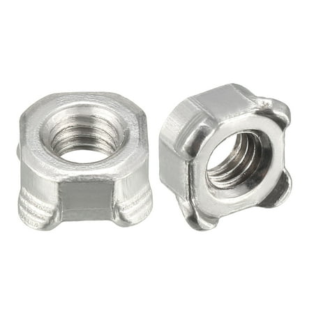 M6 Square Nuts Carbon Steel Machine Screw Weld Nut 40 Pcs