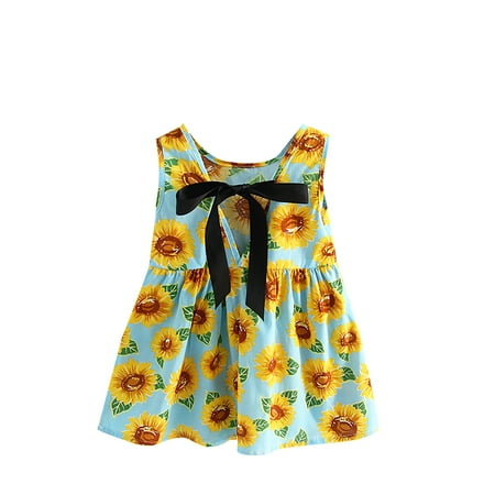 EHTMSAK Infant Baby Toddler Child Children Kids Floral Dresses for Girl Sundress Summer Sleeveless Dress Sky Blue 1T-6T 110
EHTMSAK Infant Baby Toddler Child Children Kids Floral Dresses for Girl Sundress Summer Sleeveless Dress Sky Blue 1T-6T 110