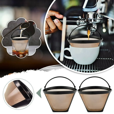 WTN 2Pcs Reusable Coffee Maker Filters for Coffee Bar Brewer Replacement Basket Filter
WTN 2Pcs Reusable Coffee Maker Filters for Coffee Bar Brewer Replacement Basket Filter