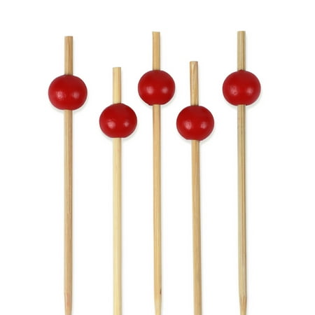 BambooMN Decorative Ball End Bamboo Cocktail Appetizer Picks Skewers - 5.9 (15cm) - Red - 300pcs
BambooMN Decorative Ball End Bamboo Cocktail Appetizer Picks Skewers - 5.9 (15cm) - Red - 300pcs