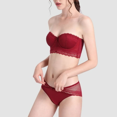 HWRETIE Women Lingerie Set Clearance Women s Sexy Ultra-thin High Beauty Lace Underwear Two-piece Set Flash Picks Wine XL
HWRETIE Women Lingerie Set Clearance Women s Sexy Ultra-thin High Beauty Lace Underwear Two-piece Set Flash Picks Wine XL