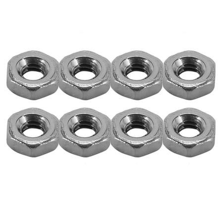 Metric M2 Hex Nuts 304 Stainless Steel Fastener DIN934 200Pcs for Bolt