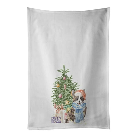 Corgi Cardigan Christmas Presents and Tree White Kitchen Towel Set of 2 19 in x 28 in
Corgi Cardigan Christmas Presents and Tree White Kitchen Towel Set of 2 19 in x 28 in