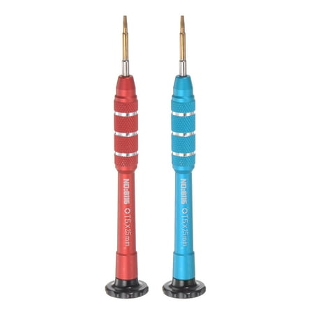 Precision Screwdriver T5 Torx Magnetic Head Swivel Lid for Electronics Repair 2 Pack