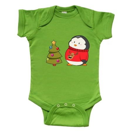 

Inktastic Penguin Ugly Christmas Sweater Gift Baby Boy or Baby Girl Bodysuit