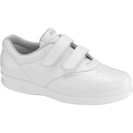Women s SAS Me Too Hook and Loop Sneaker White Leather 6 W
