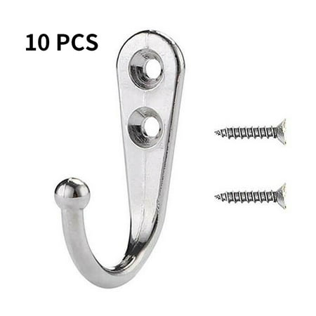 Weilifangwps 10pcs Robe Hook Bedroom Bathroom Metal Hanger Hat Clothes Pants Wall Mounted Hook with Screws
Weilifangwps 10pcs Robe Hook Bedroom Bathroom Metal Hanger Hat Clothes Pants Wall Mounted Hook with Screws