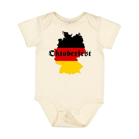 Inktastic Oktoberfest Germany Map Flag Gift Baby Boy or Baby Girl Bodysuit