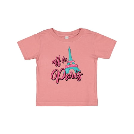 Inktastic Off to Paris- Vacation Gift Baby Boy or Baby Girl T-Shirt