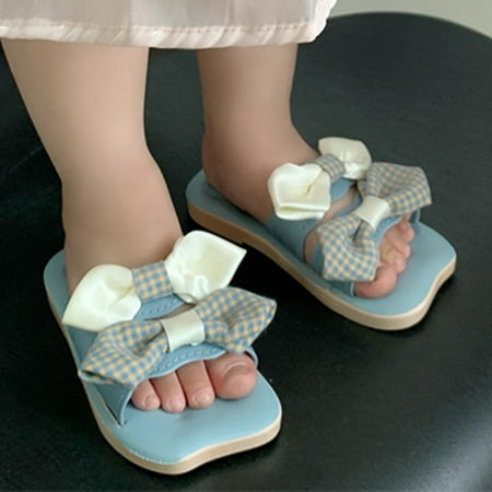 Cathalem Mommy Slippers Children Slippers Fashion Front And Back Double Bow Plaid Girl Slippers Soft Bottom Hot Slippers Girls Blue 3.5 Years
Cathalem Mommy Slippers Children Slippers Fashion Front And Back Double Bow Plaid Girl Slippers Soft Bottom Hot Slippers Girls Blue 3.5 Years