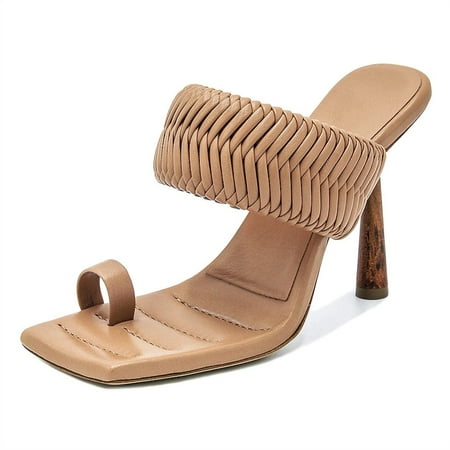 SySea Summer Women Cross Strappy Square Open Toe Stiletto High Heel Sandals Slippers
SySea Summer Women Cross Strappy Square Open Toe Stiletto High Heel Sandals Slippers