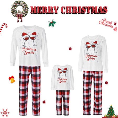 Merry Christmas Family Matching Pajamas Sets Letter Tops Plaid Pants Xmas Sleepwear Holiday Loungewear Jammies Pjs Outfit
Merry Christmas Family Matching Pajamas Sets Letter Tops Plaid Pants Xmas Sleepwear Holiday Loungewear Jammies Pjs Outfit