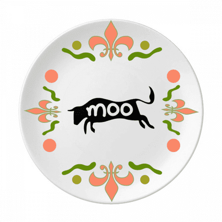 Buffalo Mutter Flower Ceramics Plate Tableware Dinner Dish