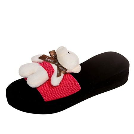 Follure Girl women s casual shoes Women s Fashion Bear Summer Large Size Beach Cloth Platform Sandals And Slippers Hot Pink 40
Follure Girl women s casual shoes Women s Fashion Bear Summer Large Size Beach Cloth Platform Sandals And Slippers Hot Pink 40
