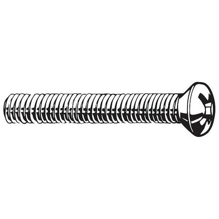 ZoroSelect M3-0.50 x 20 mm Phillips Oval Machine Screw Plain 18-8 Stainless Steel 100 PK
ZoroSelect M3-0.50 x 20 mm Phillips Oval Machine Screw Plain 18-8 Stainless Steel 100 PK
