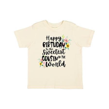 Inktastic Happy Birthday to the Sweetest Cousin in the World Gift Toddler Toddler Girl T-Shirt
Inktastic Happy Birthday to the Sweetest Cousin in the World Gift Toddler Toddler Girl T-Shirt