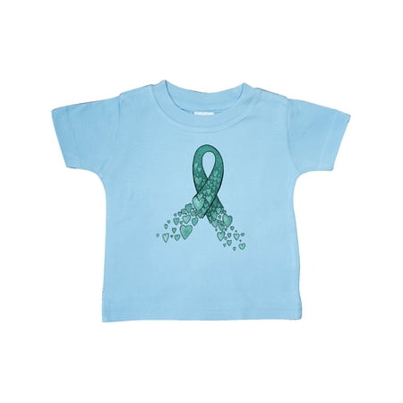 Inktastic Ovarian Cancer Awareness Teal Ribbon Made of Hearts Gift Baby Boy or Baby Girl T-Shirt
Inktastic Ovarian Cancer Awareness Teal Ribbon Made of Hearts Gift Baby Boy or Baby Girl T-Shirt