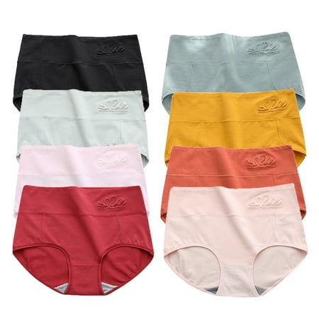 Xmarks 4 Pieces Cotton Underwear High Waisted Panties Full Coverage Underpants Soft Strech Briefs for Women XL
Xmarks 4 Pieces Cotton Underwear High Waisted Panties Full Coverage Underpants Soft Strech Briefs for Women XL