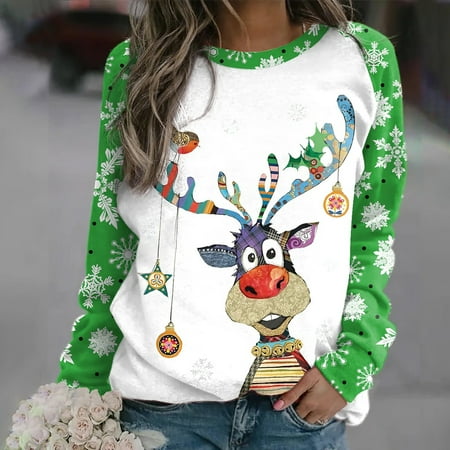 jsaierl Womens Sweatshirt Funny Graphic Christmas Sweatshirt Crewneck Long Sleeve Fashion Tops for Women Xmas Gifts Pullover for Teen Girls
jsaierl Womens Sweatshirt Funny Graphic Christmas Sweatshirt Crewneck Long Sleeve Fashion Tops for Women Xmas Gifts Pullover for Teen Girls
