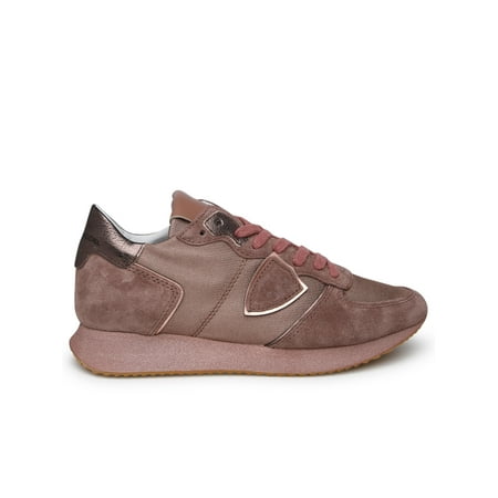 Philippe Model Woman Trpx Sneakers In Pink Technical Fabric Blend