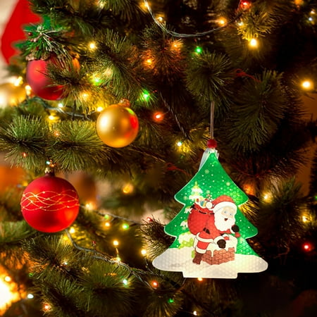 Heiheiup Decorations Santa Tree LED Light-emitting Bar Hotel Christmas House Pendant Home Decor Car Ornament for Rear View Mirror
Heiheiup Decorations Santa Tree LED Light-emitting Bar Hotel Christmas House Pendant Home Decor Car Ornament for Rear View Mirror