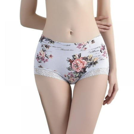 Stibadium Women s Mid-Rise Seamless Panties Elastic Breathable Lace Booty Briefs