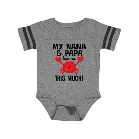 Inktastic Nana and Papa Love Me Grandson Outfit Gift Baby Boy or Baby Girl Bodysuit
Inktastic Nana and Papa Love Me Grandson Outfit Gift Baby Boy or Baby Girl Bodysuit
