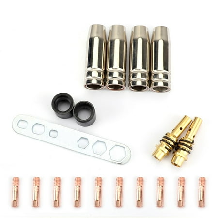 19Pcs MB-15AK MIG/MAG M6 Welding Torch Welder Contact Tips Holder Gas Nozzle
19Pcs MB-15AK MIG/MAG M6 Welding Torch Welder Contact Tips Holder Gas Nozzle