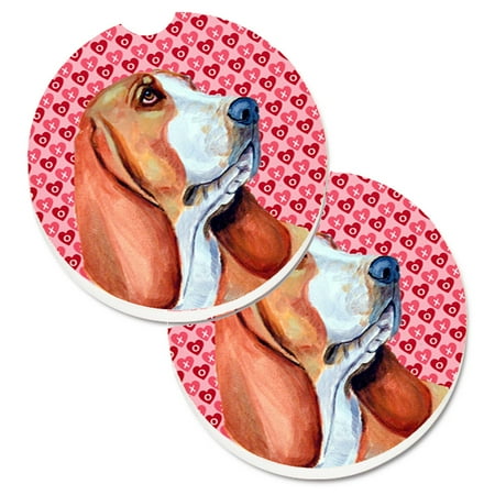 Carolines Treasures LH9152CARC Basset Hound Hearts Love and Valentines Day Portrait Set of 2 Cup Holder Car Coasters
Carolines Treasures LH9152CARC Basset Hound Hearts Love and Valentines Day Portrait Set of 2 Cup Holder Car Coasters