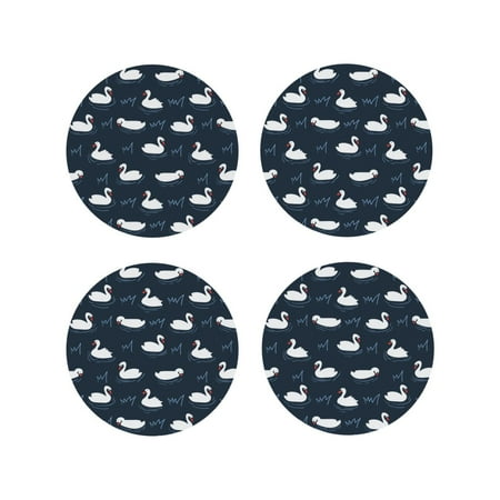 Pofeuu Cartoon Swan Print Coasters for Drinks 4Pack PU Leather Coasters Bar Drink Coasters for Tabletop Protection Furniture from Damage-Round Shape
Pofeuu Cartoon Swan Print Coasters for Drinks 4Pack PU Leather Coasters Bar Drink Coasters for Tabletop Protection Furniture from Damage-Round Shape