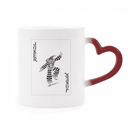 Black Joker Playing Cards Pattern Heat Sensitive Mug Red Color Changing Stoneware Cup
Black Joker Playing Cards Pattern Heat Sensitive Mug Red Color Changing Stoneware Cup