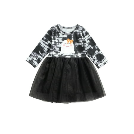 Sunisery Infant Toddler Baby Girl Halloween Outfits Long Sleeve Tutu Dress Ghost/Witch Hat Print Dresses Black 3-4 Years
Sunisery Infant Toddler Baby Girl Halloween Outfits Long Sleeve Tutu Dress Ghost/Witch Hat Print Dresses Black 3-4 Years