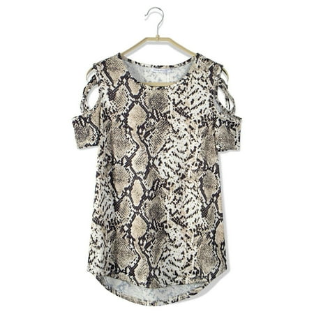 Simplmasygenix Women Tops Summer Clearance Women s Summer Printing Short Sleeve Strappy Cold Shoulder T-Shirt Tops Blouses
Simplmasygenix Women Tops Summer Clearance Women s Summer Printing Short Sleeve Strappy Cold Shoulder T-Shirt Tops Blouses
