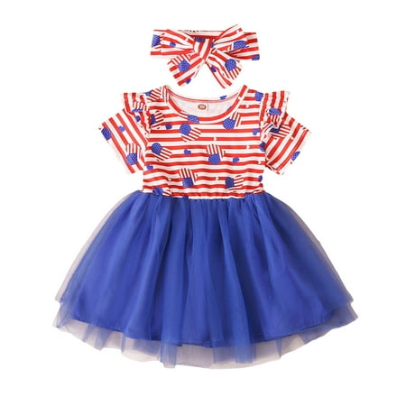 BSDHBS Girl Dresses Toddler Girls Short Sleeve Independence Day Dress 4 Of July Dress Star Striped Prints Kids Tulle Princess Dresses Headbands Set
BSDHBS Girl Dresses Toddler Girls Short Sleeve Independence Day Dress 4 Of July Dress Star Striped Prints Kids Tulle Princess Dresses Headbands Set